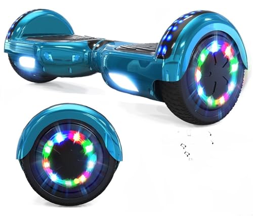 VOUUK Hoberboard 6,5-Zoll-Hoverboard mit Zwei Rädern, Mit Bluetooth-Lautsprecher, Mit LED-Lichtern Geeignet für Kinder und Erwachsene VOUUK Hoberboard 6,5-Zoll-Hoverboard mit Zwei Rädern, Mit Bluetooth-Lautsprecher, Mit LED-Lichtern Geeignet für Kinder und Erwachsene von VOUUK