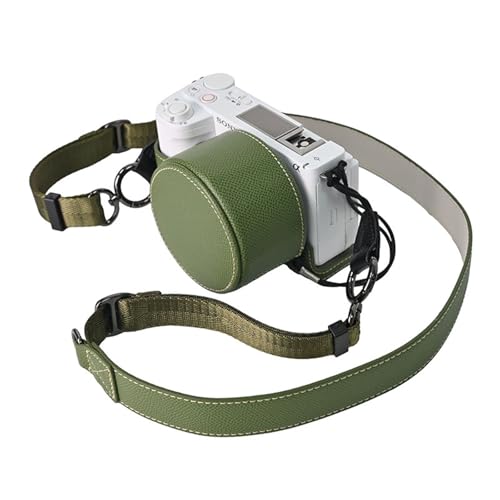 VOVMOEYA Kamera-Schutztaschen-Set für Sony ZV-E10 II: Spiegelreflexkamera-Halbtasche mit 16-50 mm Objektivdeckel und Schultergurt, Grün VOVMOEYA Kamera-Schutztaschen-Set für Sony ZV-E10 II: Spiegelreflexkamera-Halbtasche mit 16-50 mm Objektivdeckel und Schultergurt, Grün von VOVMOEYA