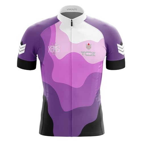 Herren Kurzarm Fahrrad Trikot,Neu Radtrikot Herren Kurzarm Atmungsaktiv Schnell Trocknend Radtrikot, Rennrad Trikot Herren,MTB Radtrikot，Herren Radtrikot (3XL,Typ-4) von VOXCAUTQ