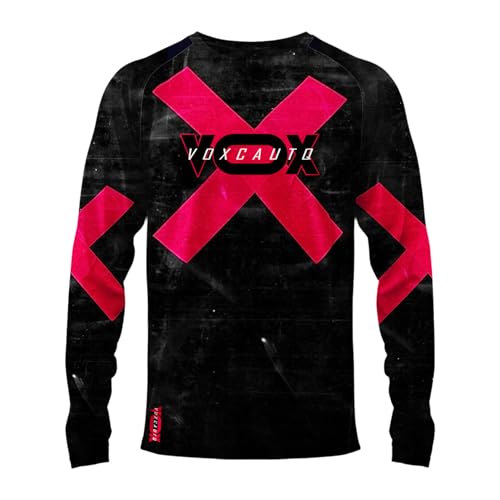 Herren-Mountainbike-Trikot, Herren-Radtrikot,MTB Langarmshirt Herren, Downhill-Trikot,Schnell Trocknend Und Atmungsaktiv, Geeignet Für MTB/BMX/Cross-Country-Motorräder (10,S) von VOXCAUTQ