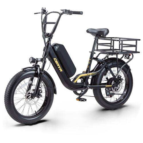 VOZCVOX E Bike Herren Damen 20 Zoll Ebike Elektrofahrrad Für Erwachsene Fat E-Fahrrad Mit 48V15AH Lithium-Akku,7-Gang-All-Terrain Ebikes 25km/h,Reichweite Bis Zu 45-60 Km R8SE von VOZCVOX