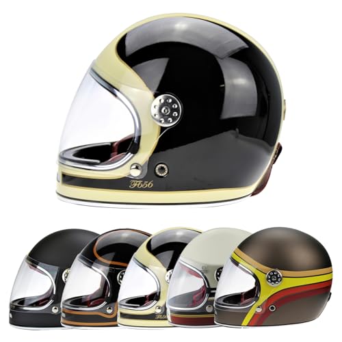 VPR F656 Motorbike Helmets - ECE 22.06 Approved Motorcycle Helmet Full Face Helmet Motorbike Adult Men and Women Touring Bike Safety Wear Racing Helmet von VPR