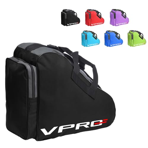 VPRC Schlittschuhtasche,Roller Skate Bag, Inline Bag, Ice Skate Bag, Skate Bag for Children/Adults, mit Tragegurt und Reißverschluss (eisenhaltig) von VPRO