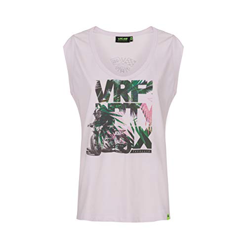 VR46 T-Shirts Life Style,Frau,L,Rose von Valentino Rossi