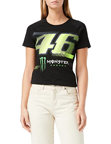 Valentino Rossi T-Shirts Monza Monster Energy Dual,Frau,XS,Schwarz von Valentino Rossi
