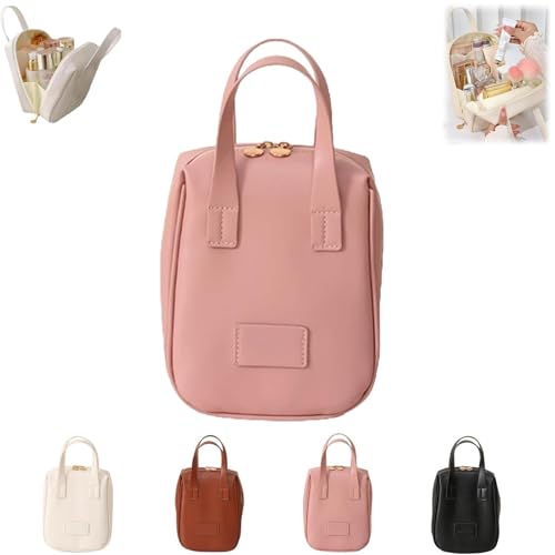 Eretinputc Makeup Bag Lijiali, Eretinputc Makeup Bag, Eretinputc Premium Makeup Bag, Multi Compartment Waterproof Travel Makeup Bag(Pink) von VRUUBLYML
