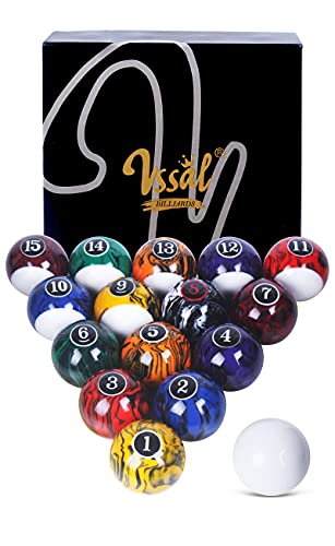 VSSAL Billardkugeln Set Billardtisch Kugeln Marmor Swirl Stil 16 Bälle Set VSSAL Billardkugeln Set Billardtisch Kugeln Marmor Swirl Stil 16 Bälle Set von VSSAL