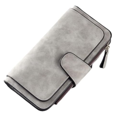 VSULZVNU Designer-Damengeldbörse, lang, dreifach gefaltet, mehrere Karten, Clutch, multifunktional, Münzgeldbörse, Kartenhalter (Farbe: C, Größe: 19 cm), C, 19 cm von VSULZVNU