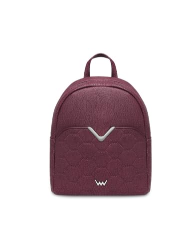 VUCH Cityrucksack Arlen Fossy Wine für Frauen, Bequeme Rucksacktasche für Damen mit Reißverschluss, Eleganter Tagesrucksack von VUCH