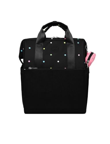 VUCH Kinderwagenrucksack Ferron Dotty Black für Frauen, Urbane Rucksacktasche für Damen, Eleganter Tagesrucksack VUCH Kinderwagenrucksack Ferron Dotty Black für Frauen, Urbane Rucksacktasche für Damen, Eleganter Tagesrucksack von VUCH