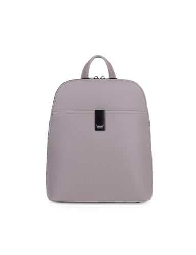 VUCH Rucksack Filipa Grey für Frauen, Verstärkter Rucksacktasche für Damen mit Reißverschluss, Eleganter Tagesrucksack von VUCH