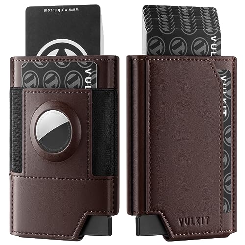 VULKIT AirTag Wallet-Kreditkartenetui mit AirTag-Halter, RFID-blockierendes Pop-Up-Kartenetui aus Leder, Smart-Bankkartenetui VULKIT AirTag Wallet-Kreditkartenetui mit AirTag-Halter, RFID-blockierendes Pop-Up-Kartenetui aus Leder, Smart-Bankkartenetui von VULKIT
