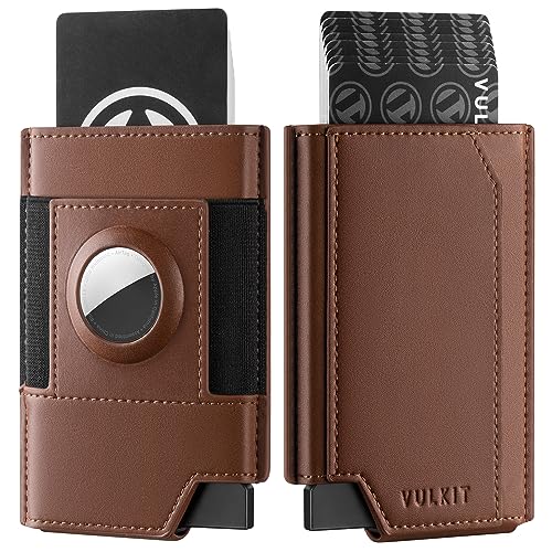 VULKIT AirTag Wallet-Kreditkartenetui mit AirTag-Halter, RFID-blockierendes Pop-Up-Kartenetui aus Leder, Smart-Bankkartenetui VULKIT AirTag Wallet-Kreditkartenetui mit AirTag-Halter, RFID-blockierendes Pop-Up-Kartenetui aus Leder, Smart-Bankkartenetui von VULKIT