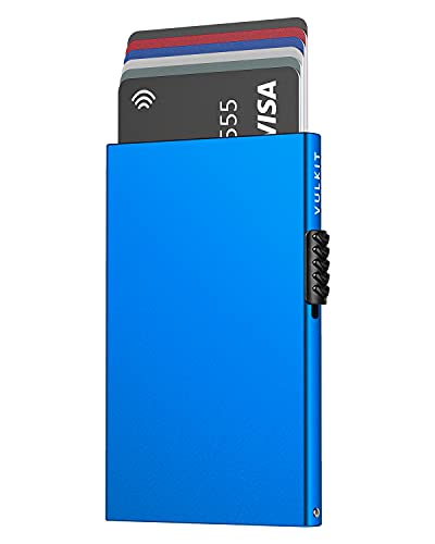 VULKIT Kartenetui für Herren Kreditkartenetui RFID Blocking Pop Up Kartenetui Damen Minimalistische Geldbörse Schlanke RFID Geldbörse VULKIT Kartenetui für Herren Kreditkartenetui RFID Blocking Pop Up Kartenetui Damen Minimalistische Geldbörse Schlanke RFID Geldbörse von VULKIT