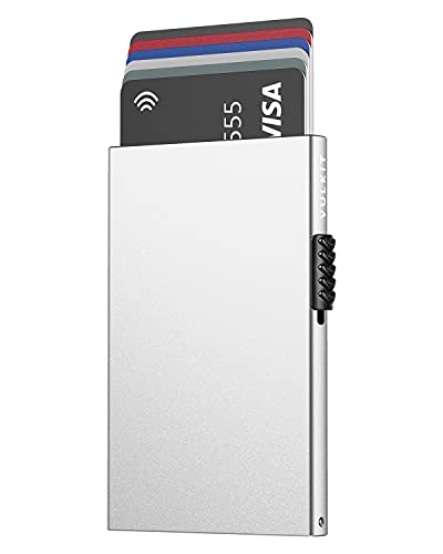 VULKIT Kartenetui für Herren Kreditkartenetui RFID Blocking Pop Up Kartenetui Damen Minimalistische Geldbörse Schlanke RFID Geldbörse VULKIT Kartenetui für Herren Kreditkartenetui RFID Blocking Pop Up Kartenetui Damen Minimalistische Geldbörse Schlanke RFID Geldbörse von VULKIT