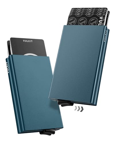 VULKIT Kartenetui Metall mit RFID NFC Schutz Karten Geldbörse Herren Geldbeutel Doppelt Karten Etui für 10 Karten, Smaragdgrün VULKIT Kartenetui Metall mit RFID NFC Schutz Karten Geldbörse Herren Geldbeutel Doppelt Karten Etui für 10 Karten, Smaragdgrün von VULKIT