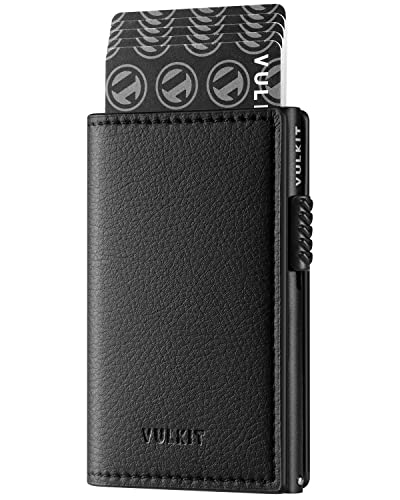 VULKIT Kartenhalter Pop up Brieftasche RFID Blockierende Schmale Leder Karten Brieftasche für 11 Karten und Notizen VULKIT Kartenhalter Pop up Brieftasche RFID Blockierende Schmale Leder Karten Brieftasche für 11 Karten und Notizen von VULKIT