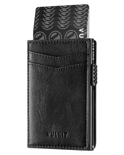 VULKIT Kreditkartenetui Leder Kartenetui RFID Blocking Automatische Pop Up Visitenkartenetui für Karten & Notizen VULKIT Kreditkartenetui Leder Kartenetui RFID Blocking Automatische Pop Up Visitenkartenetui für Karten & Notizen von VULKIT