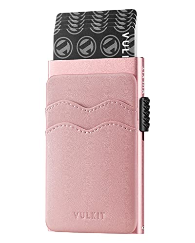 VULKIT Kreditkartenetui Minimalistische Slim Pop Up Geldbörse mit Lederschlitzen RFID-Blockierung für Männer und Frauen Hält 7 Karten und Notizen, Grün, Einheitsgröße, Minimalistisch VULKIT Kreditkartenetui Minimalistische Slim Pop Up Geldbörse mit Lederschlitzen RFID-Blockierung für Männer und Frauen Hält 7 Karten und Notizen, Grün, Einheitsgröße, Minimalistisch von VULKIT