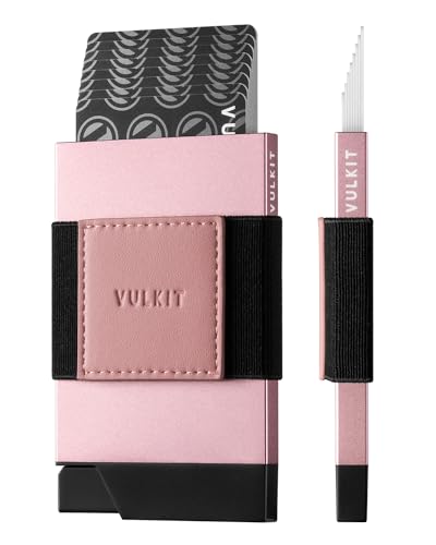 VULKIT Kreditkartenetui Schlankes Minimalistisches Pop-Up-Geldbörse aus Metall mit Geldband und RFID-Blockierung, für Karten, Rechnungen und Bargeld VULKIT Kreditkartenetui Schlankes Minimalistisches Pop-Up-Geldbörse aus Metall mit Geldband und RFID-Blockierung, für Karten, Rechnungen und Bargeld von VULKIT