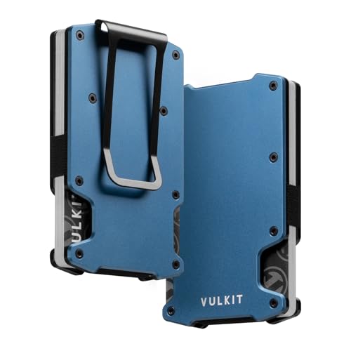 VULKIT Kreditkartenetui mit Geldklammer Schlankes Minimalistisches Aluminium Metall Geldbörse RFID-blockierendes Kartenetui Geldbörse für Herren VULKIT Kreditkartenetui mit Geldklammer Schlankes Minimalistisches Aluminium Metall Geldbörse RFID-blockierendes Kartenetui Geldbörse für Herren von VULKIT