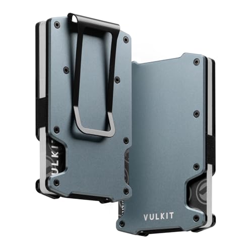 VULKIT Kreditkartenetui mit Geldklammer Schlankes Minimalistisches Aluminium Metall Geldbörse RFID-blockierendes Kartenetui Geldbörse für Herren VULKIT Kreditkartenetui mit Geldklammer Schlankes Minimalistisches Aluminium Metall Geldbörse RFID-blockierendes Kartenetui Geldbörse für Herren von VULKIT
