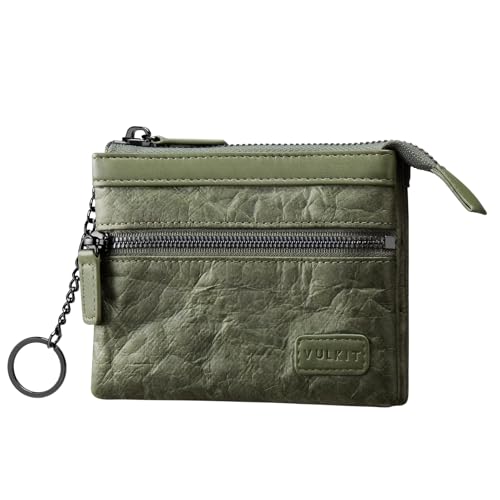 VULKIT Kreditkartenhalter wasserdichte EDC-Tasche Dupont-Papierkarten-Geldbörse mit abnehmbarem Schlüsselanhänger RFID-blockierende Reißverschlusstasche für Damen und Herren VULKIT Kreditkartenhalter wasserdichte EDC-Tasche Dupont-Papierkarten-Geldbörse mit abnehmbarem Schlüsselanhänger RFID-blockierende Reißverschlusstasche für Damen und Herren von VULKIT