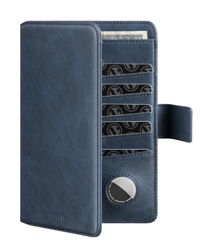 VULKIT Reisepasshülle RFID mit Airtag-Halter, Passport Hülle Leder, Reisepass Organizer für Männer oder Frauen, Passport Cover Reisedokumententasche, Marineblau VULKIT Reisepasshülle RFID mit Airtag-Halter, Passport Hülle Leder, Reisepass Organizer für Männer oder Frauen, Passport Cover Reisedokumententasche, Marineblau von VULKIT
