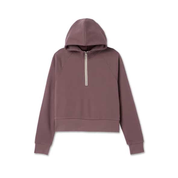 VUORI Restore Half Zip Hoodie Damen (Beere S) von VUORI