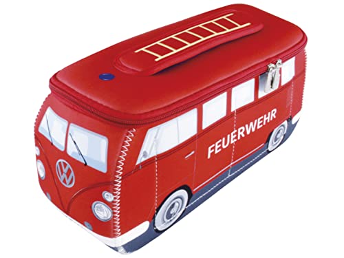 BRISA VW Collection - Volkswagen Neopren Universal-Schmink-Kosmetik-Kultur-Reise-Apotheke-Tasche-Mäppchen-Beutel T1 Bulli Bus (Feuerwehr/Rot/Klein) BRISA VW Collection - Volkswagen Neopren Universal-Schmink-Kosmetik-Kultur-Reise-Apotheke-Tasche-Mäppchen-Beutel T1 Bulli Bus (Feuerwehr/Rot/Klein) von BRISA