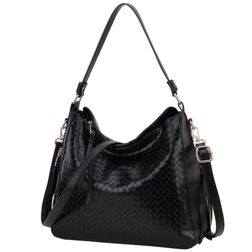 VX VONXURY Handtaschen Damen, Pu Leader Schultertasche Mittelgroß Hobo Bag für Frauen, Elegant Umhängetaschen Shopper Geldbörse mit Abnehmbarem Riemen VX VONXURY Handtaschen Damen, Pu Leader Schultertasche Mittelgroß Hobo Bag für Frauen, Elegant Umhängetaschen Shopper Geldbörse mit Abnehmbarem Riemen von VX VONXURY