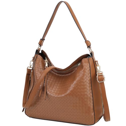 VX VONXURY Handtaschen Damen, Pu Leader Schultertasche Mittelgroß Hobo Bag für Frauen, Elegant Umhängetaschen Shopper Geldbörse mit Abnehmbarem Riemen VX VONXURY Handtaschen Damen, Pu Leader Schultertasche Mittelgroß Hobo Bag für Frauen, Elegant Umhängetaschen Shopper Geldbörse mit Abnehmbarem Riemen von VX VONXURY