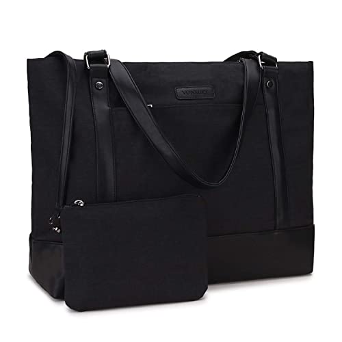 VX VONXURY Laptop Handtasche Damen Laptoptasche,15,6 Zoll Computer Umhängetasche Lehrer Arbeitstasche Reisetasche mit kleinem Beutel von VX VONXURY