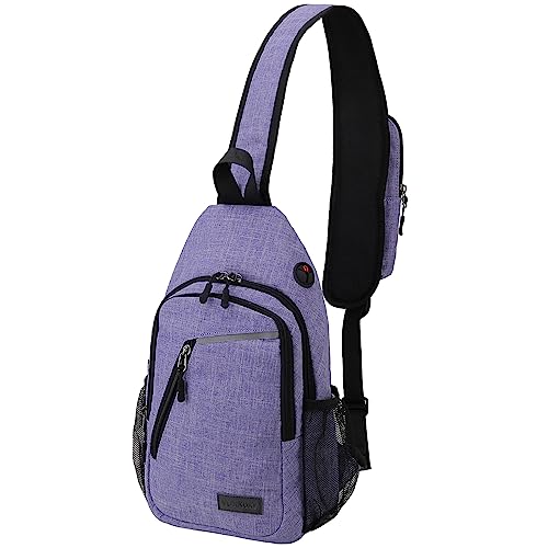 VX VONXURY Schultertasche Herren, Leichte Sling Bag Brusttasche, Anti-Diebstahl Umhängetasche Herren Klein, Mehrzweck Bauchtasche Crossbody Bag, für Reisen, Wandern, Outdoorsport von VX VONXURY