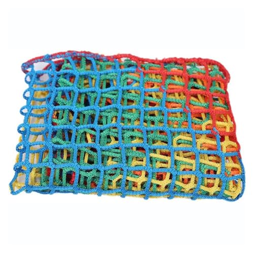 VXHCS Seilnetz Kletternetz für Outdoor Sicherheitsnetze, Spielplatznetz Zaun-Dekor-Masche, 4cm/4mm Knotenloses Sportnetz Aus Polyester(Size:4x4m) von VXHCS