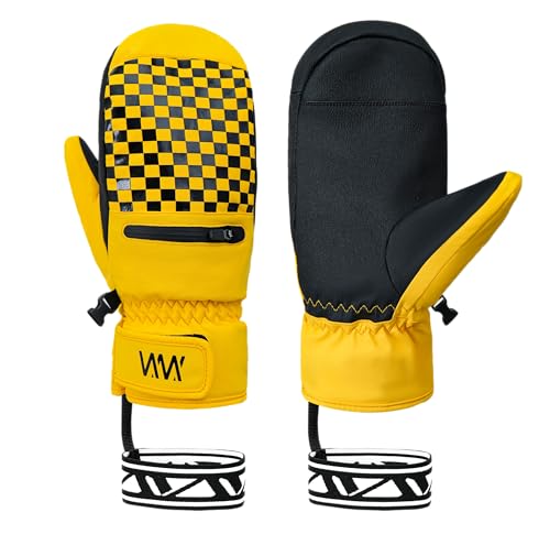 VXW Winter-Thermo-Outdoor-Sporthandschuhe, für Damen und Herren, dicke Skihandschuhe, warm, wasserdicht, Schneemobil, Schneemobil, Schneehandschuhe (XL) von VXW