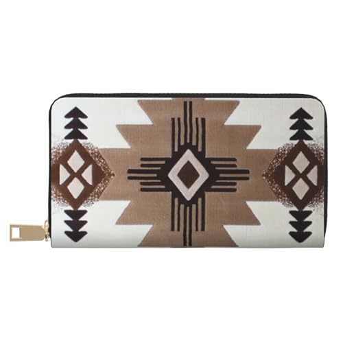 VYONNE Indianerische lange Kunstleder-Clutch, schick, stilvolle Damen-Geldbörsen für moderne Frauen, großes Fassungsvermögen, Kartenhalter und Organizer-Taschen, strapazierfähige Geldbörse, Handtasche von VYONNE