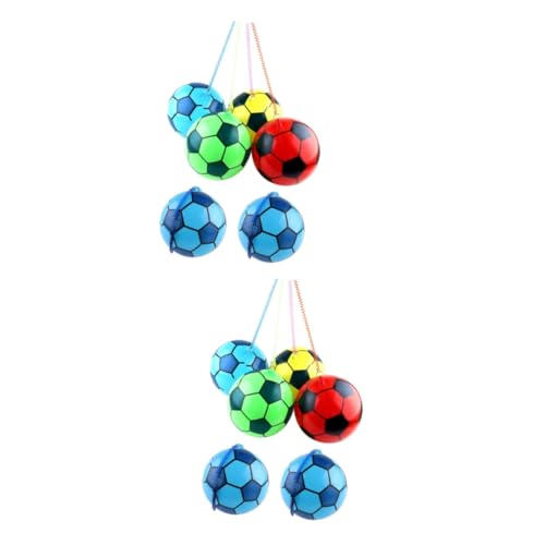 Vaguelly 2 Sätze Fußball Outdoor Draußen Spielsachen Für Draußen Bällebad Prallen Aufblasbarer Ball Kinderspielzeugball PVC 6 Stück * 2 von Vaguelly