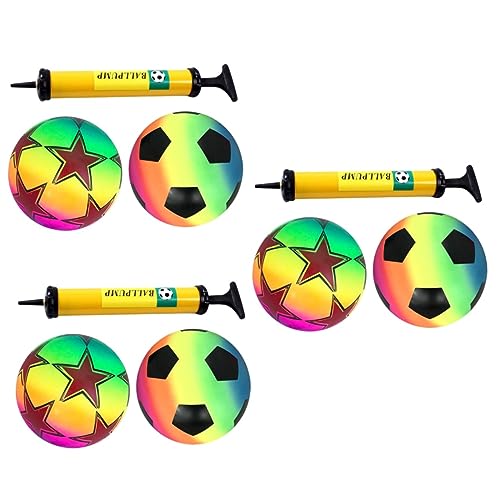 Vaguelly 3 Sätze PVC Ballspielzeug Lustiger Aufblasbarer Fußball Kinderball von Vaguelly