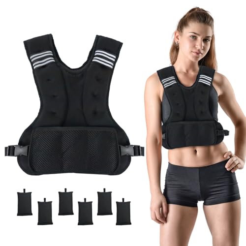 Vailge Verstellbare Gewichtsweste, 1.8kg - 4.5kg, Weighted Vest für Männer und Frauen, Einstellbare Trainingsweste Fitnessweste zum Krafttraining, Jogging, Crossfit, Finess, Muskelaufbau, Calisthenics Vailge Verstellbare Gewichtsweste, 1.8kg - 4.5kg, Weighted Vest für Männer und Frauen, Einstellbare Trainingsweste Fitnessweste zum Krafttraining, Jogging, Crossfit, Finess, Muskelaufbau, Calisthenics von Vailge