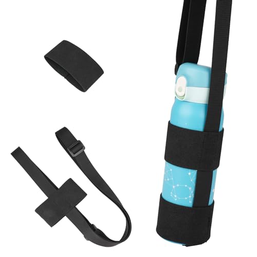 Vaktop Flaschenhalter Gürtel, Trinkflasche zum Umhängen, Wasserflaschenhalter, Verstellbar Flaschengurt für Wandern Laufen Outdoor Aktivitäten von Vaktop