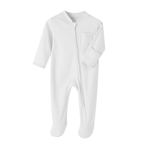 Valcatch Baby Junge Mädchen Footie Pyjamas Neugeborene Füße Pyjama mit Fäustlingen Säugling Strampler Langarm Baumwolle Schlaf- und Spiel-Overall Einteiliger Reißverschluss Schlafanzug Strampler Valcatch Baby Junge Mädchen Footie Pyjamas Neugeborene Füße Pyjama mit Fäustlingen Säugling Strampler Langarm Baumwolle Schlaf- und Spiel-Overall Einteiliger Reißverschluss Schlafanzug Strampler von Valcatch