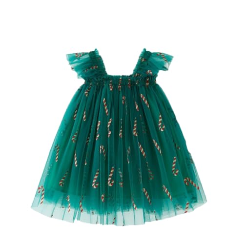 Valcatch Baby Mädchen Kleid Kleinkind Weihnachten Outfit ärmelloser Tüll Rock Prinzessin Tutu Kleid Layered Tüll Kleid für Weihnachten Geburtstag Hochzeit Party Alter 6 Monate - 7 Jahre von Valcatch