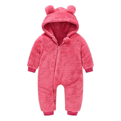 Valcatch Baby Onesie Outfit Anzug Säugling Mädchen Jungen Fleece Overall Strampler Kapuze Winter Schneeanzug Kleidung von Valcatch