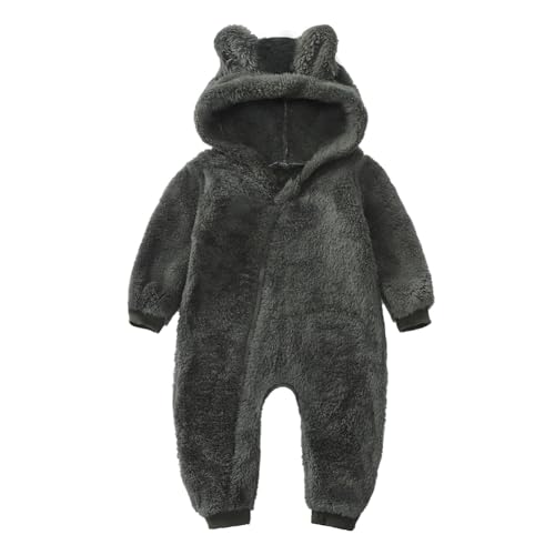 Valcatch Baby Onesie Outfit Anzug Säugling Mädchen Jungen Fleece Overall Strampler Kapuze Winter Schneeanzug Kleidung von Valcatch