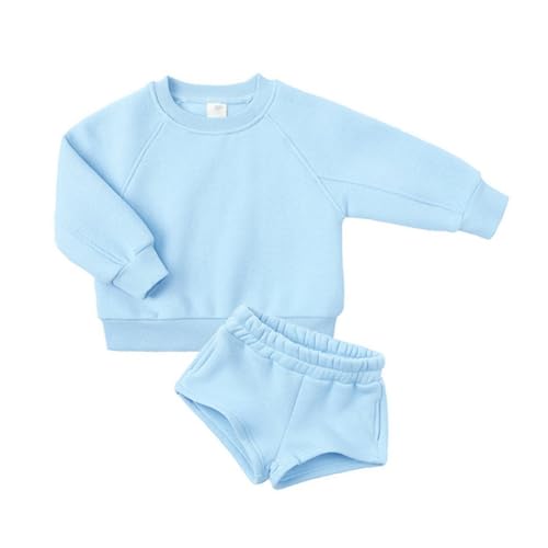 Valcatch Bekleidungssets für Kinder Mädchen Langarm Sweatshirt und Kurze Sets Herbst Winter Trainingsanzug Langarm Sport Hosen Sets von Valcatch