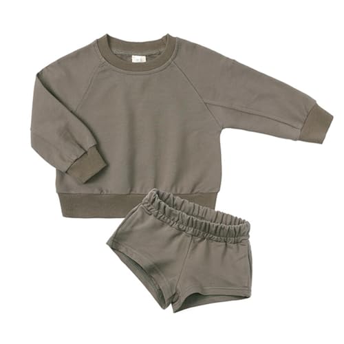 Valcatch Bekleidungssets für Kinder Mädchen Langarm Sweatshirt und Kurze Sets Herbst Winter Trainingsanzug Langarm Sport Hosen Sets von Valcatch