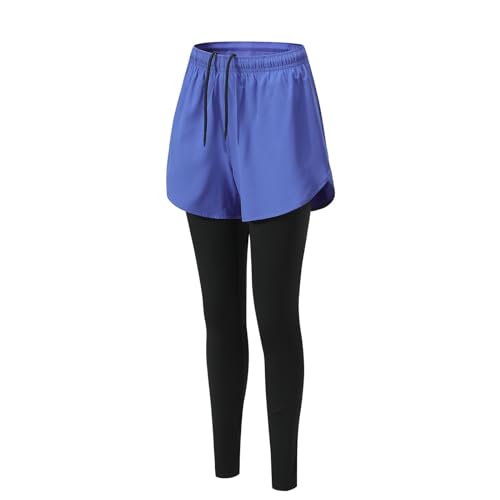Valcatch Damen Laufhose mit Multi Pocket High Waisted Workout Leggings 2 in 1 Yoga Kompression Tights Board Shorts Valcatch Damen Laufhose mit Multi Pocket High Waisted Workout Leggings 2 in 1 Yoga Kompression Tights Board Shorts von Valcatch