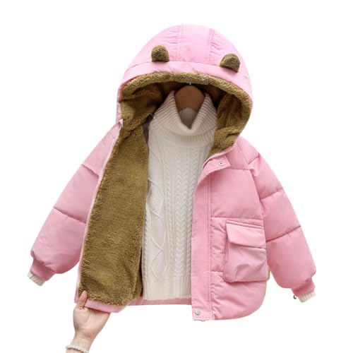 Valcatch Fleece Daunenjacke für Kleinkinder Mädchen Jungen Wintermäntel Schneemantel mit Kapuze Winddichte gepolsterte Jacken Outdoor Warm Mantel von Valcatch