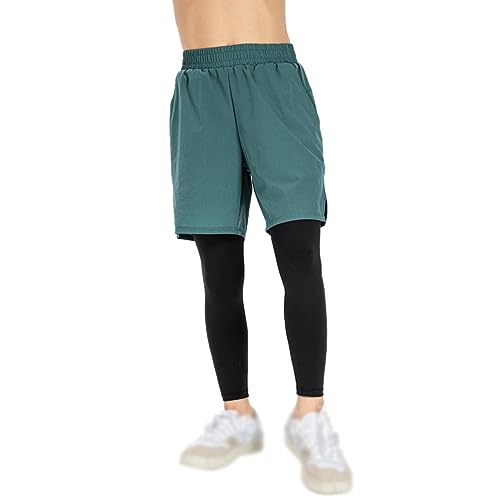 Valcatch Jungen 2 in 1 Lauf Kompressionshose mit Shorts Athletisches Training Workout Tights Active Sport Leggings Jogginghose Valcatch Jungen 2 in 1 Lauf Kompressionshose mit Shorts Athletisches Training Workout Tights Active Sport Leggings Jogginghose von Valcatch